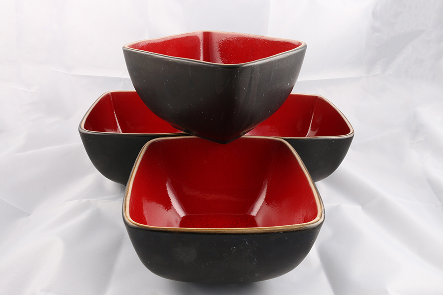 Red Square Bowls Image