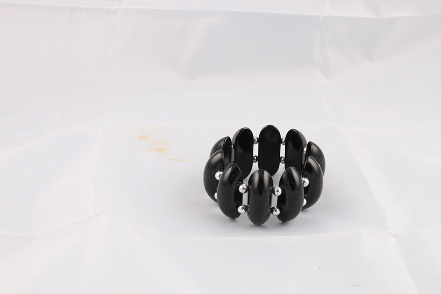Black Silver Bracelet Image